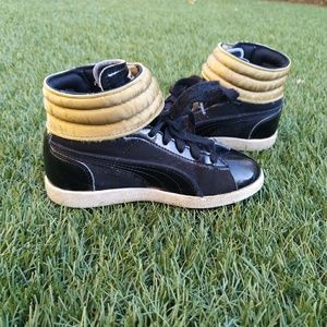 PUMA Little Girls' First Round Shimmy Sneakers